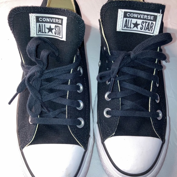 Converse Black and Cream Low-Top Sneakers - Picture 6 of 8